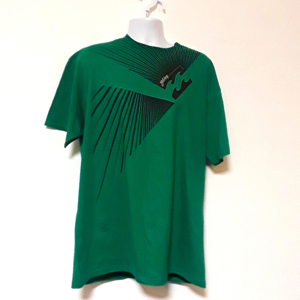 *C8MNS -  NEW BILLABONG ORGANIC XXL GREEN COLORED TSHIRT